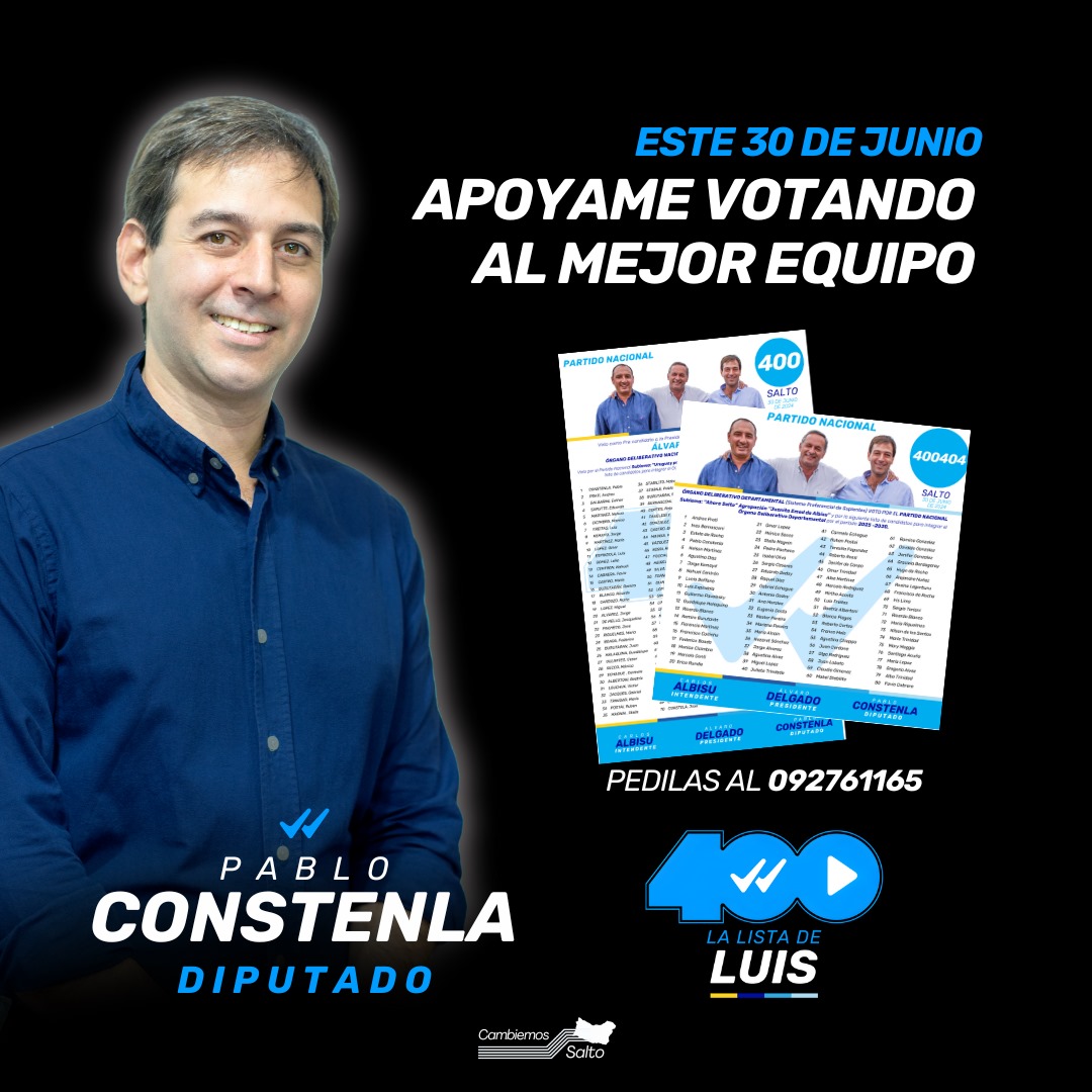 Lista 400 de Pablo Constenla: Rumbo a las Elecciones Internas